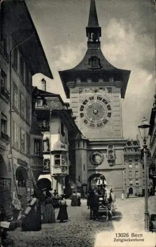 Ak Bern Stadt Schweiz, Zeitglockenturm