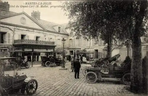 Ak Mantes la Jolie Yvelines, Hôtel du Grand Cerf