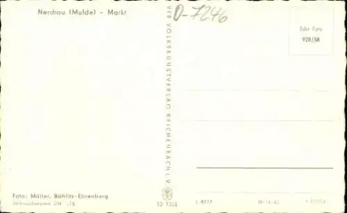 Ak Nerchau Grimma in Sachsen, Markt, Postamt