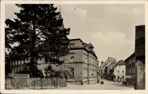 Ak Roßwein in Sachsen, Döbelner Straße mit Postamt
