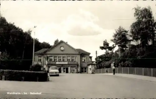 Ak Waldheim in Sachsen, Bahnhof