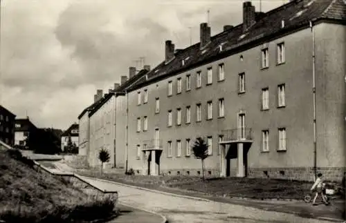 Ak Roßwein in Sachsen, Straße des Friedens, Wohnhäuser