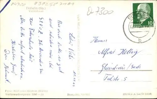 Ak Döbeln in Sachsen, Volkshaus