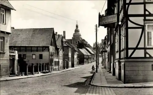 Ak Breitenworbis im Eichsfeld Thüringen, Lange Straße, Zum Jägerhof