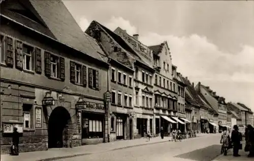 Ak Eilenburg an der Mulde Sachsen, Torgauer Straße mit Hotel Roter Hirsch