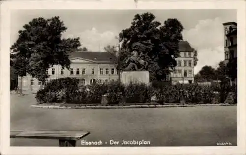 Ak Lutherstadt Eisenach in Thüringen, Jakobsplan, Denkmal