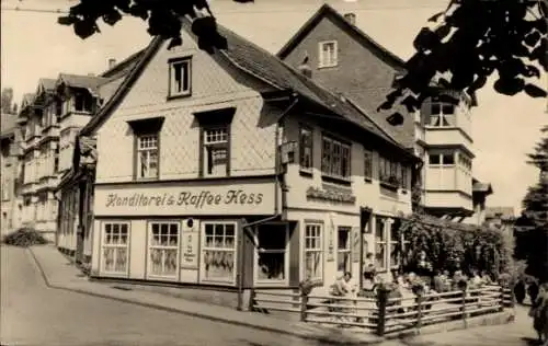 Ak Friedrichroda im Thüringer Wald, Konditorei & Kaffee Hess