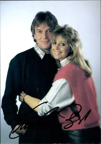 Ak Musikgruppe Cindy und Bert, Portrait, Autogramm