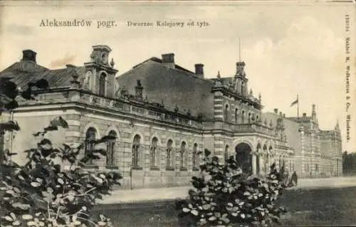 Ak Aleksandrów Pograniczny Alexandrowo Westpreußen, Bahnhof