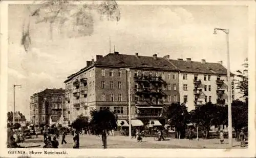 Ak Gdynia Gotenhafen Pommern, Skwer Kosciuszki