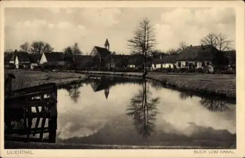 Ak Lilienthal Niedersachsen, Blick vom Kanal