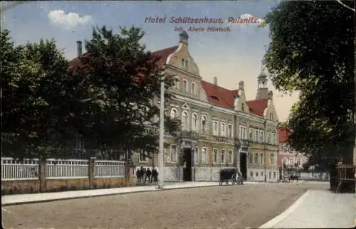 Ak Pulsnitz Sachsen, Hotel Schützenhaus