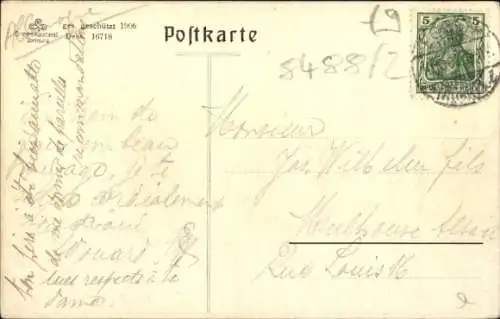 Ak Essen im Ruhrgebiet Nordrhein Westfalen, Blick in die Richard Wagner Straße