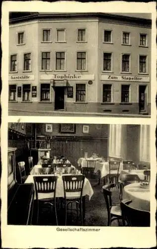 Ak Duisburg im Ruhrgebiet, Gaststätte Tophinke zum Stapeltor, Oberstraße 53