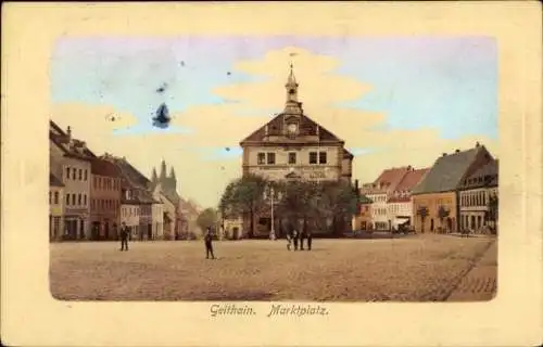 Ak Geithain in Sachsen, Marktplatz