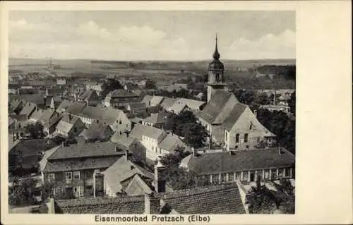 Ak Eisenmoorbad Pretzsch an der Elbe Bad Schmiedeberg, Teilansicht