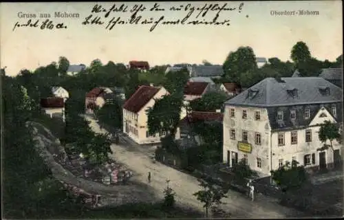 Ak Mohorn Wilsdruff Sachsen, Oberdorf, Straßenpartie