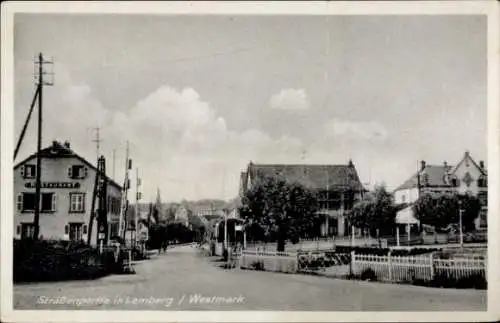 Ak Lemberg Westmark Moselle, Straßenpartie