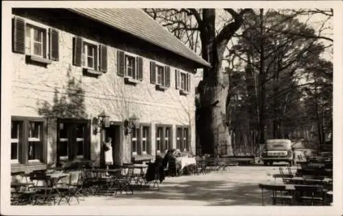 Ak Weißwasser in der Oberlausitz, Gaststätte Waldhaus am Braunsteich