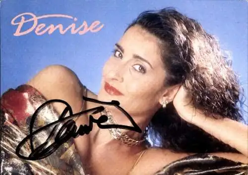 Ak Sängerin Denise, Portrait, Autogramm