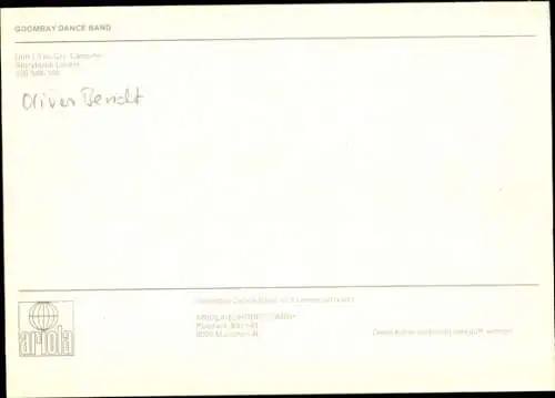 Ak Musikgruppe Goombay Dance Band, Portrait, Autogramm