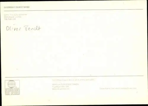 Ak Musikgruppe Goombay Dance Band, Portrait, Autogramm