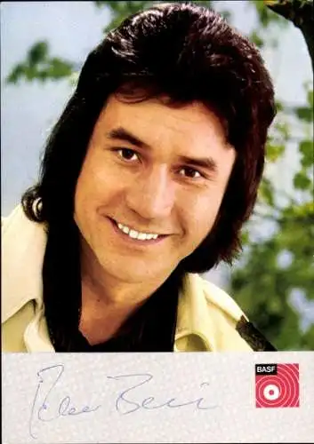 Ak Sänger Peter Beil, Portrait, Autogramm