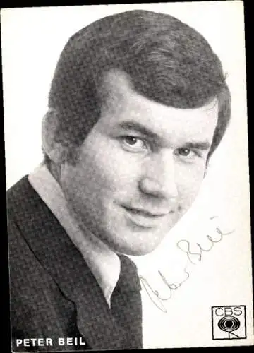 Ak Sänger Peter Beil, Portrait, Autogramm