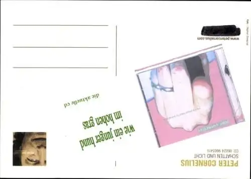 Ak Sänger Peter Cornelius, Portrait, Autogramm