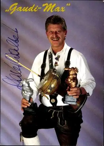 Ak Sänger Gaudi Max, Portrait, Autogramm