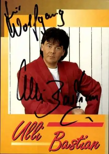 Ak Sänger Ulli Bastian, Portrait, Autogramm