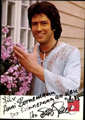 Ak Sänger Bert Beel, Portrait, Autogramm