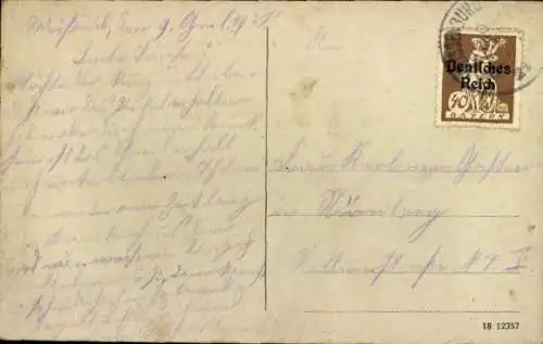 Ak Weißenburg am Sand Mittelfranken Bayern, Marktplatz, Rathaus