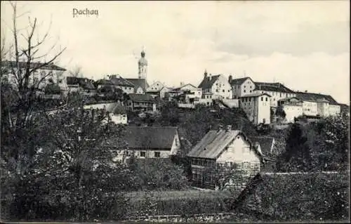 Ak Dachau in Oberbayern, Teilansicht