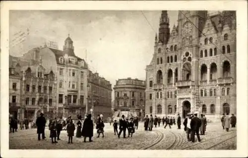 Ak Liberec Reichenberg in Böhmen, Altstädterplatz