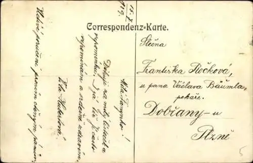 Ak Libochovice Libochowitz Region Aussig, Schloss