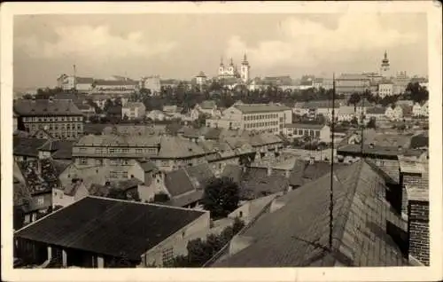 Ak Žatec Saaz Region Aussig, Gesamtansicht