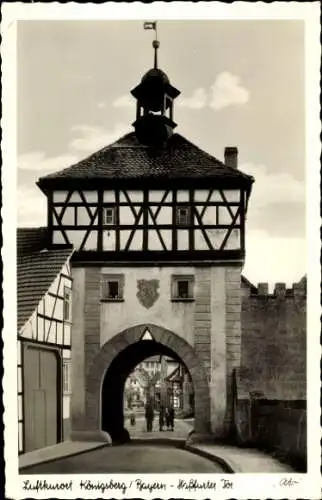 Ak Königsberg in Bayern Unterfranken, Haßfurter Tor