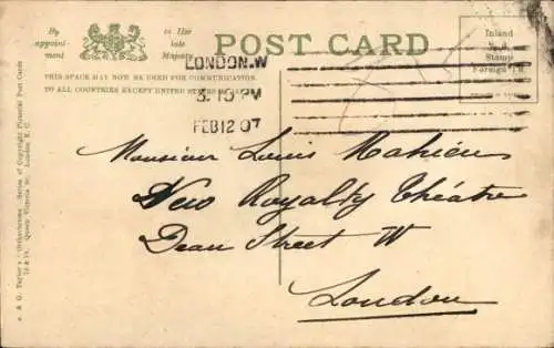 Ak Britische Armee, 1. Walisisches Regiment, 41. Regiment zu Fuß, Regimentsmaskottchen, Ziegenbock