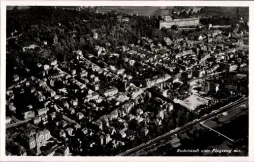 Ak Rudolstadt in Thüringen, Fliegeraufnahme