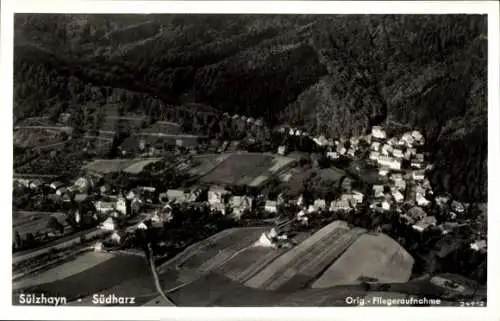 Ak Sülzhayn Ellrich Thüringen, Fliegeraufnahme