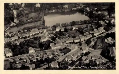 Ak Georgenthal in Thüringen, Fliegeraufnahme