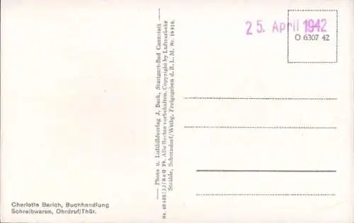 Ak Ohrdruf in Thüringen, Fliegeraufnahme