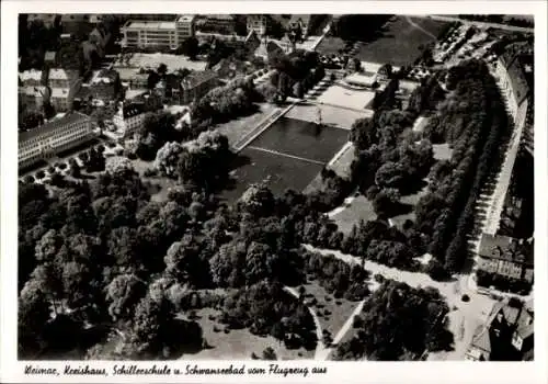 Ak Weimar in Thüringen, Fliegeraufnahme