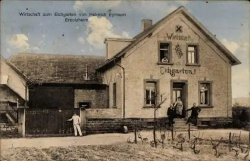 Ak Erpolzheim an der Weinstraße Pfalz, Wirtschaft zum Eichgarten