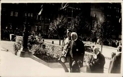 Foto Ak Mainz am Rhein, Paul von Hindenburg, Christus-Kirche, 1930