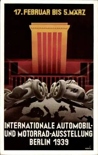Ak Berlin, Internationale Automobil und Motorrad Ausstellung 1939