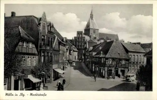 Ak Mölln im Herzogtum Lauenburg, Marktstraße