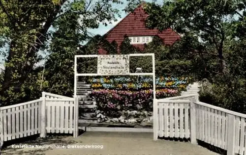 Ak Dieksanderkoog Friedrichskoog in Dithmarschen, Raststätte Neulandhalle