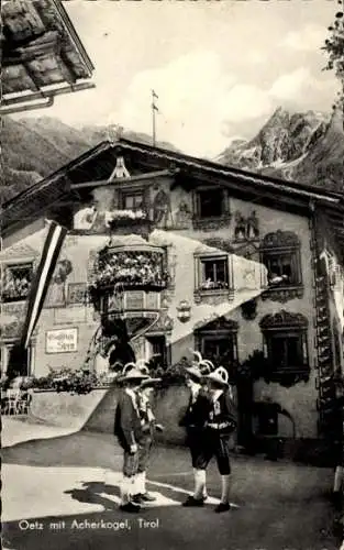 Ak Oetz in Tirol, Gasthof zum Stern, Ackerkogel